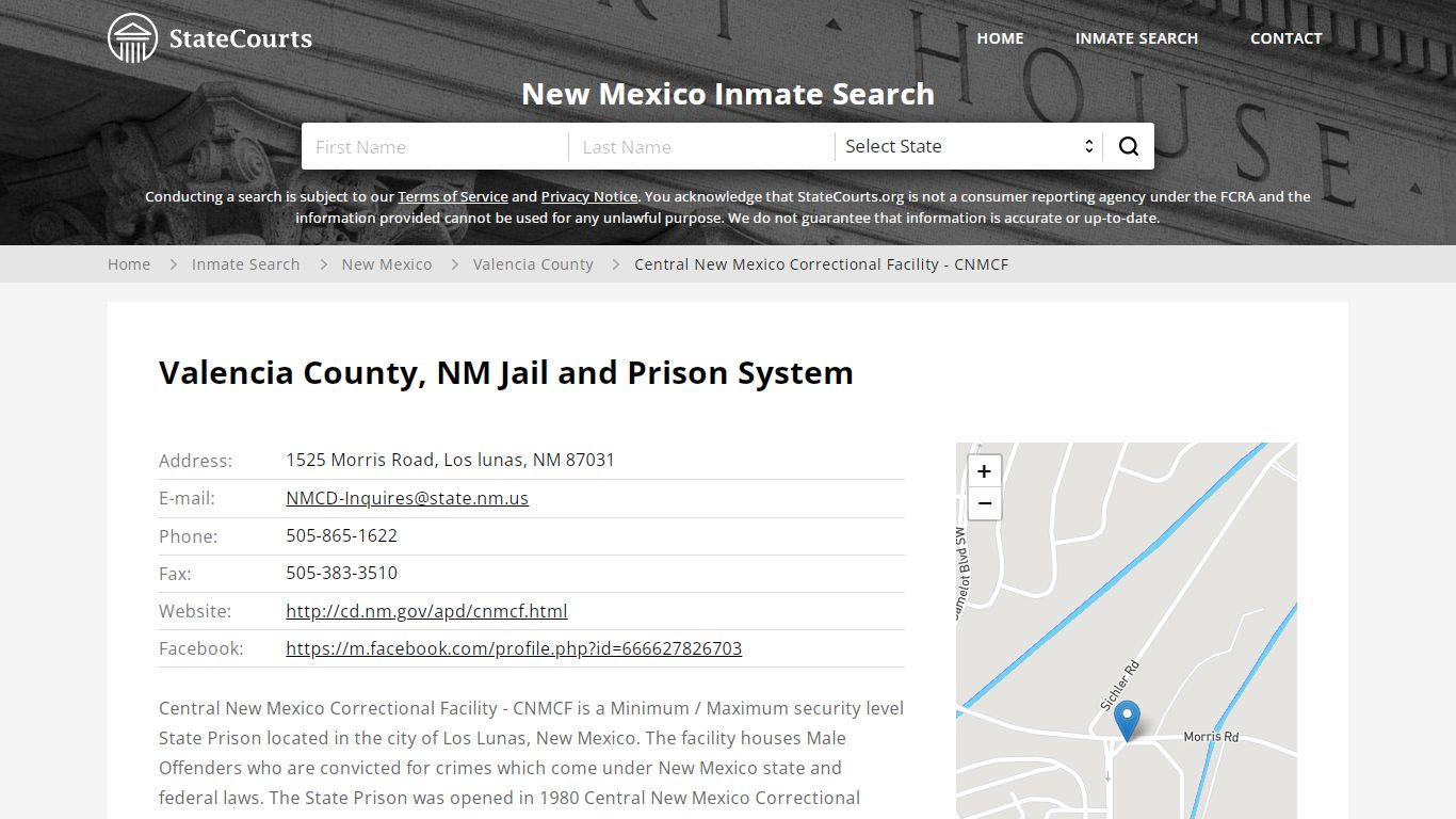 Central New Mexico Correctional Facility - CNMCF Inmate ...